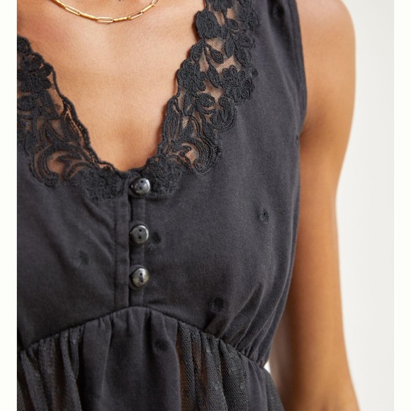 Anthropologie Embroidered Babydoll Tank NWT XS - Picture 4 of 14